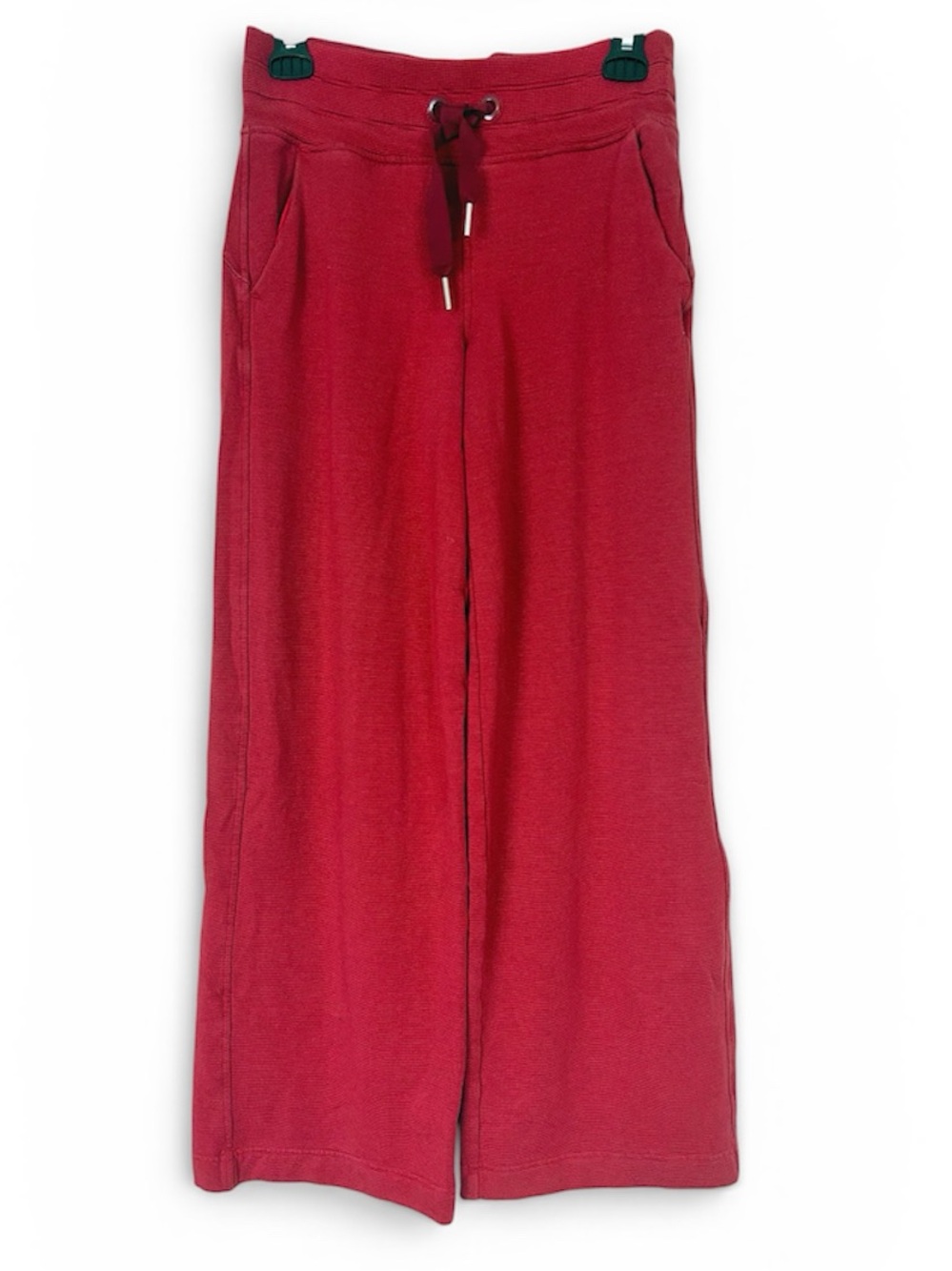 Athleta Women's Wide-Leg Drawstring Sweatpants - Red